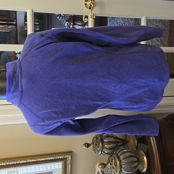 The North Face Purple Quarter-Zip Fleece Top Long Sleeve Size Medium - Picture 4 of 8